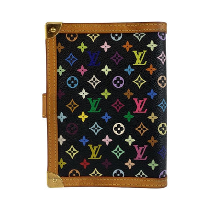 Louis Vuitton Monogram Multicolor Agenda PM Noir Black Notebook Cover