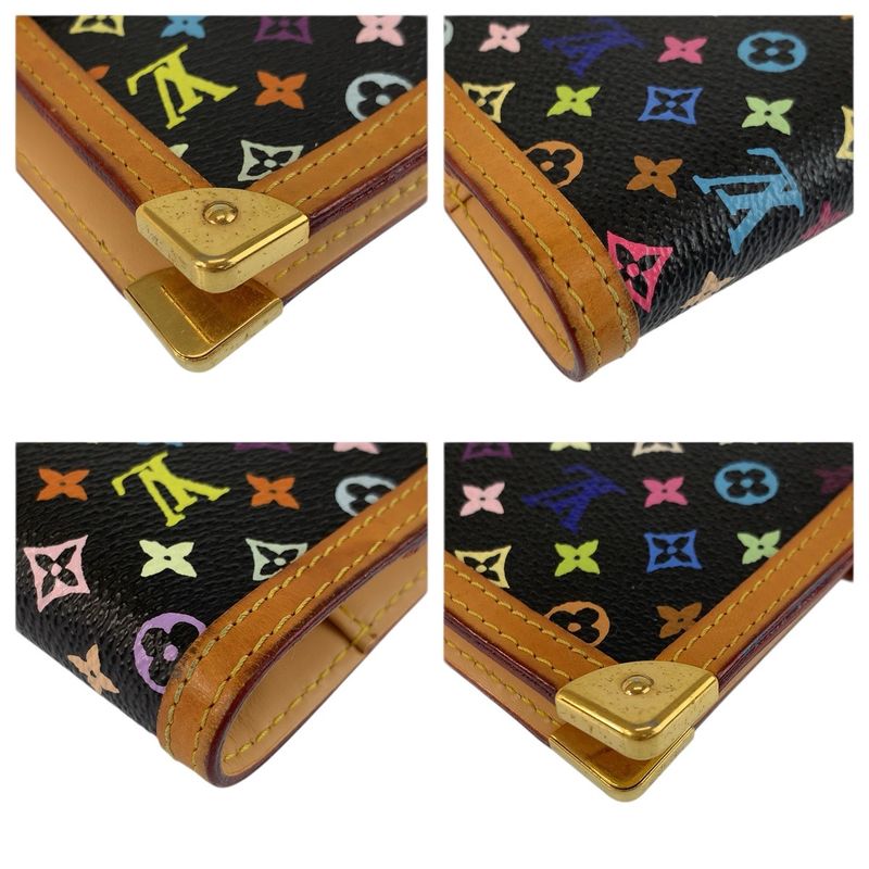 Louis Vuitton Monogram Multicolor Agenda PM Noir Black Notebook Cover