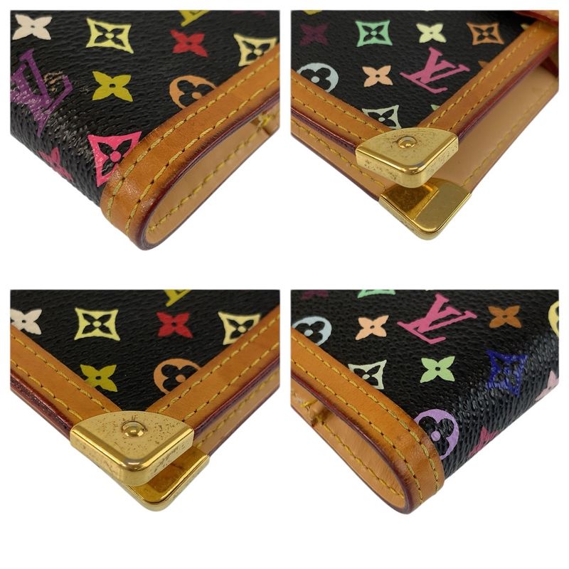 Louis Vuitton Monogram Multicolor Agenda PM Noir Black Notebook Cover