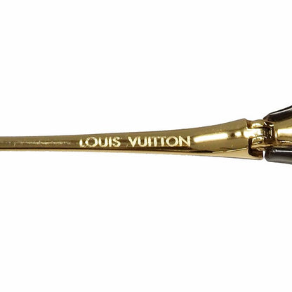 Louis Vuitton Sunglasses Metal Plastic Daisy Gold Brown Petal Motif Feminine