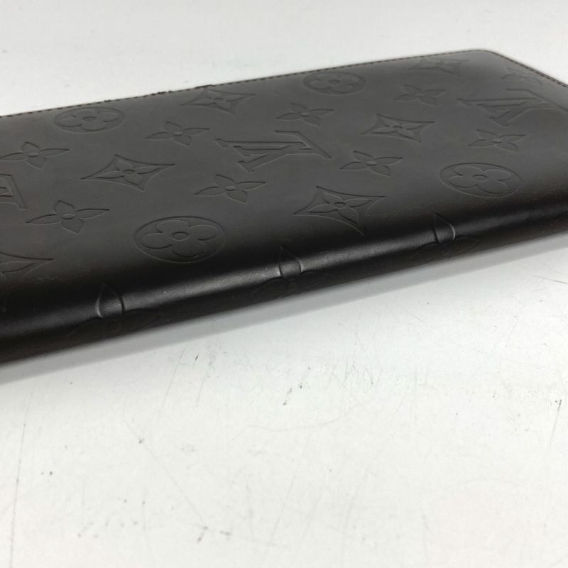 Louis Vuitton Wallet Portefeuille Double Monogram Glace Leather Cafe Brown