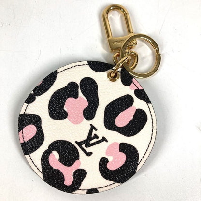 Louis Vuitton Bag Charm Porte Cles Illustre Wild at Leather Pink