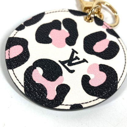 Louis Vuitton Bag Charm Porte Cles Illustre Wild at Leather Pink
