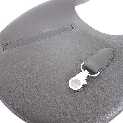 Hermes Arson Slim Shoulder Bag Tote Togo Voswift Black Silver