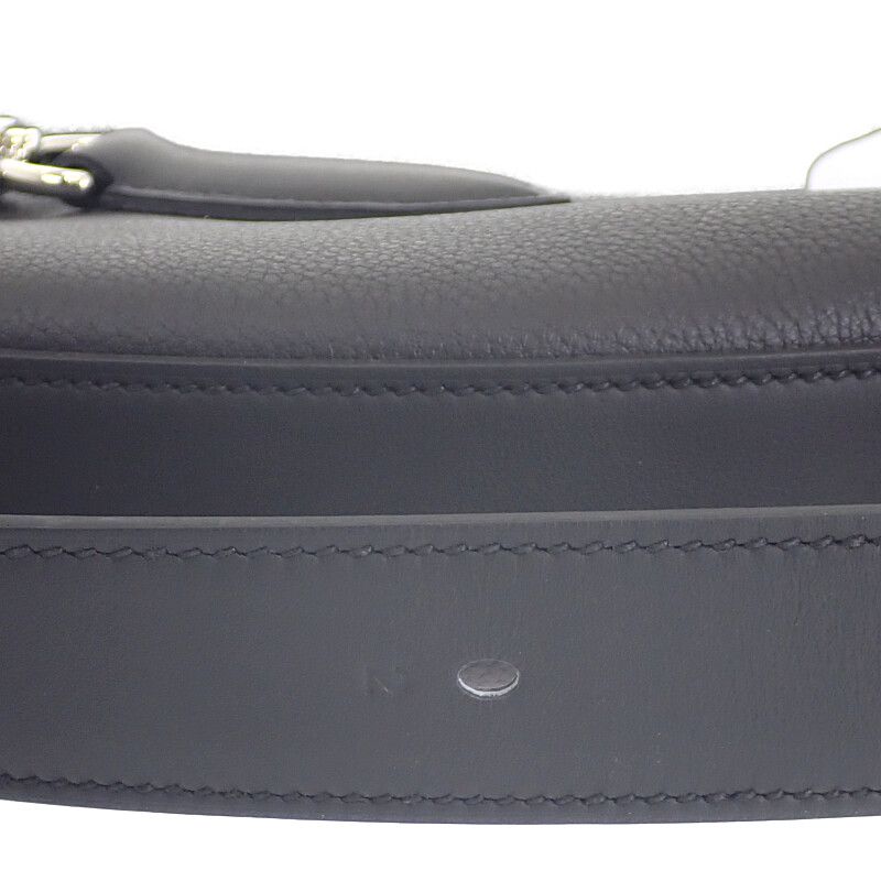 Hermes Arson Slim Shoulder Bag Tote Togo Voswift Black Silver
