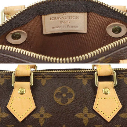 Louis Vuitton Monogram Mini Speedy 2-Way Bag Brown