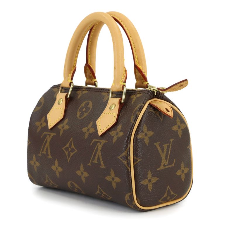Louis Vuitton Monogram Mini Speedy 2-Way Bag Brown