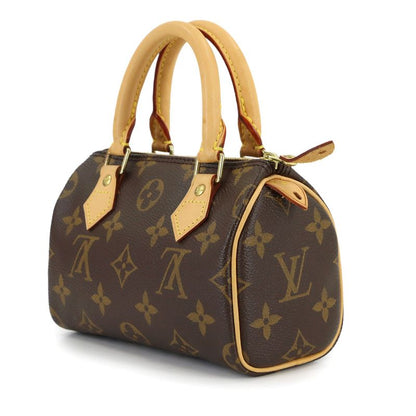 Louis Vuitton Monogram Mini Speedy 2-Way Bag Brown