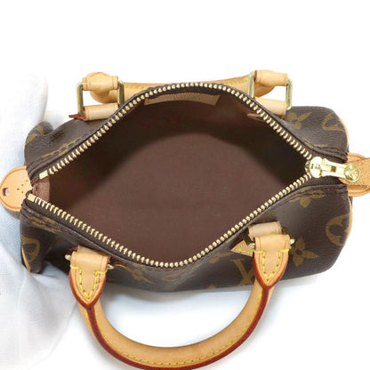 Louis Vuitton Monogram Mini Speedy 2-Way Bag Brown