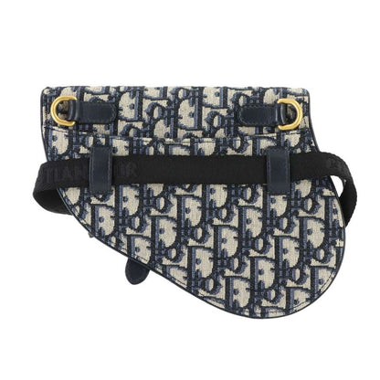 Dior Oblique Saddle Belt Pouch Waist Bag Canvas Leather