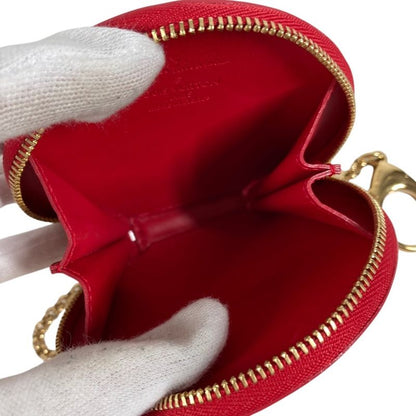 Louis Vuitton Coin Case Porte-Monnaie Chapeau Patent Leather Red