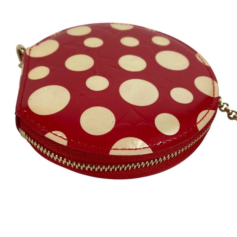 Louis Vuitton Coin Case Porte-Monnaie Chapeau Patent Leather Red