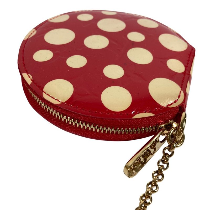 Louis Vuitton Coin Case Porte-Monnaie Chapeau Patent Leather Red