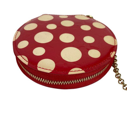 Louis Vuitton Coin Case Porte-Monnaie Chapeau Patent Leather Red