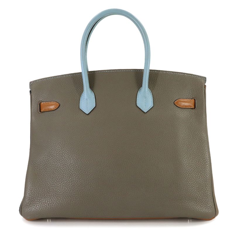 Hermes Birkin 35 Harlequin Taurillon Clemence Ultra Violet Blue Ran Hand Bag