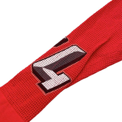 Louis Vuitton Sweater High Neck Long Sleeve Knit XS Lvlogo Back Print Red