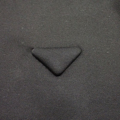 Prada Cropped Hoodie S Cotton Nylon Black