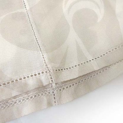 Louis Vuitton Sleeveless Silk Top Blouse Pullover Top Frill Botanical Pattern