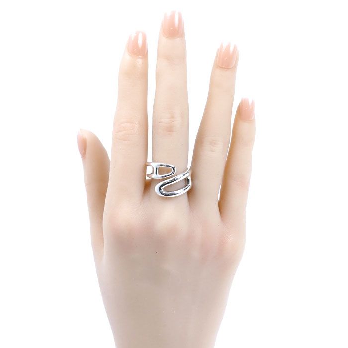 Hermes Chaine D'ancre Punk Ring