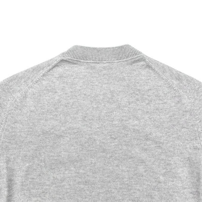 Hermes Sweater Lift Long Sleeve Knit 34 Cashmere Logo Gray