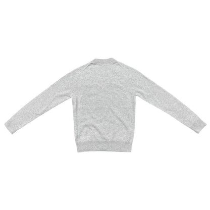 Hermes Sweater Lift Long Sleeve Knit 34 Cashmere Logo Gray