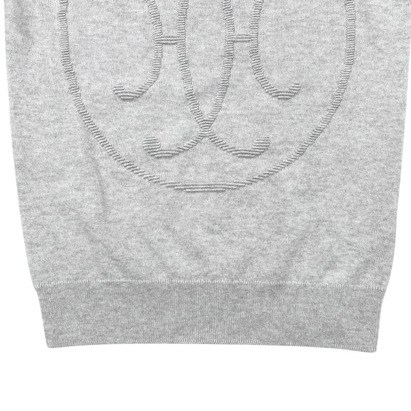 Hermes Sweater Lift Long Sleeve Knit 34 Cashmere Logo Gray