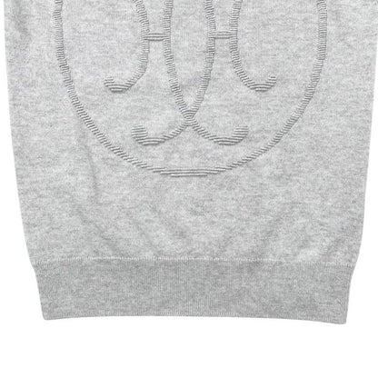Hermes Sweater Lift Long Sleeve Knit 34 Cashmere Logo Gray