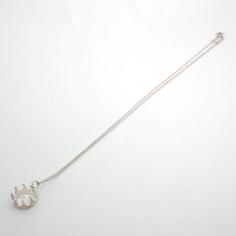 Tiffany & Co 925 Crown Charm Pendant Necklace