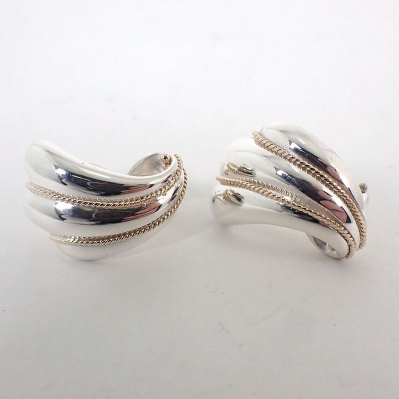 Tiffany & Co 925 Vintage Rope Earrings