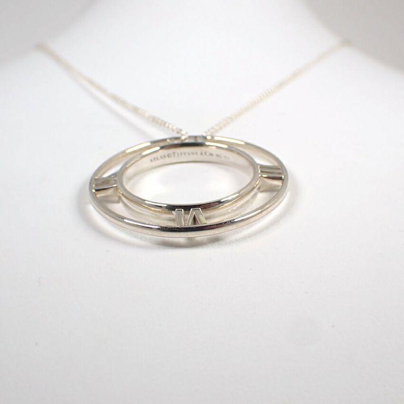 Tiffany & Co 925 Open Atlas Circle Pendant