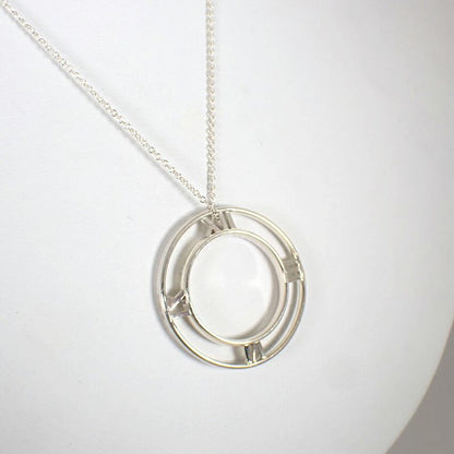 Tiffany & Co 925 Open Atlas Circle Pendant