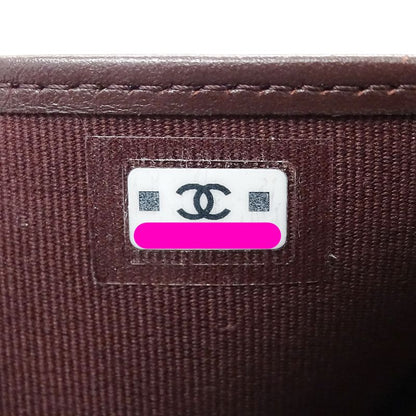 Chanel Wallet Quilted Classic Bifold Caviar Leather Black Silver