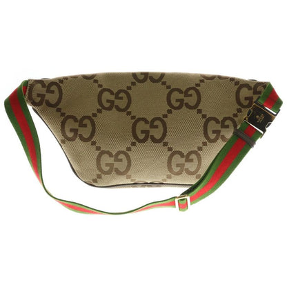 Gucci Jumbo GG Belt Shoulder Bag Beige
