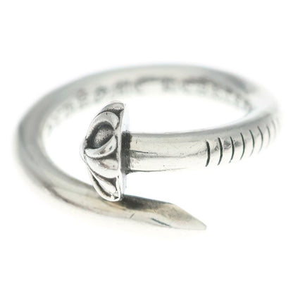 Chrome Hearts Nail Crsball Cross Ball Ring Silver