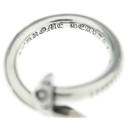 Chrome Hearts Nail Crsball Cross Ball Ring Silver
