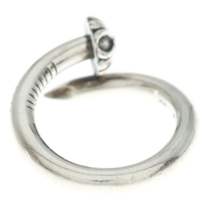 Chrome Hearts Nail Crsball Cross Ball Ring Silver