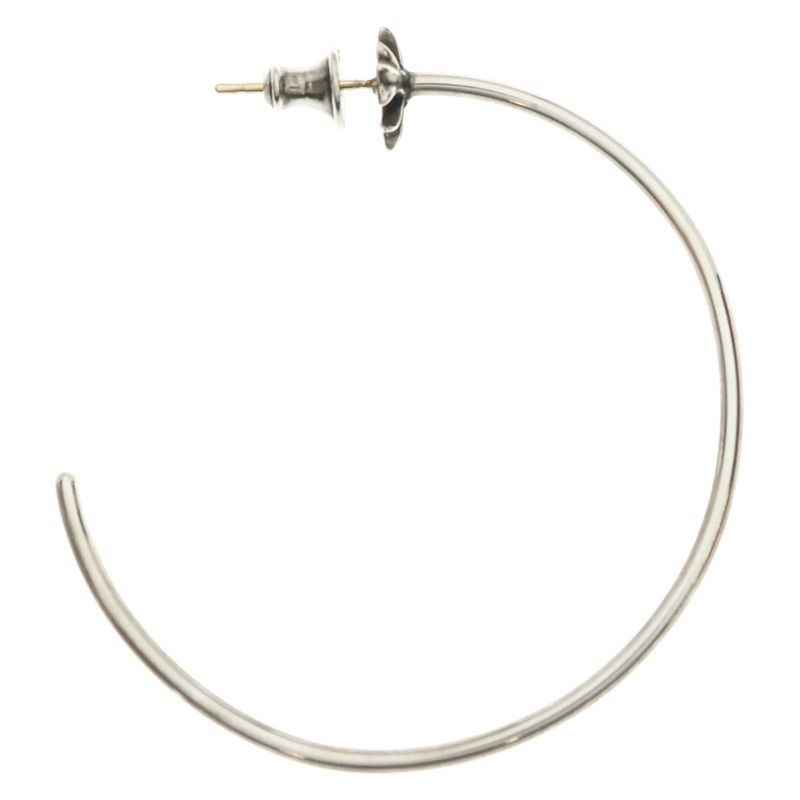 Chrome Hearts Hoop CH Pls CH Plus Earrings Silver