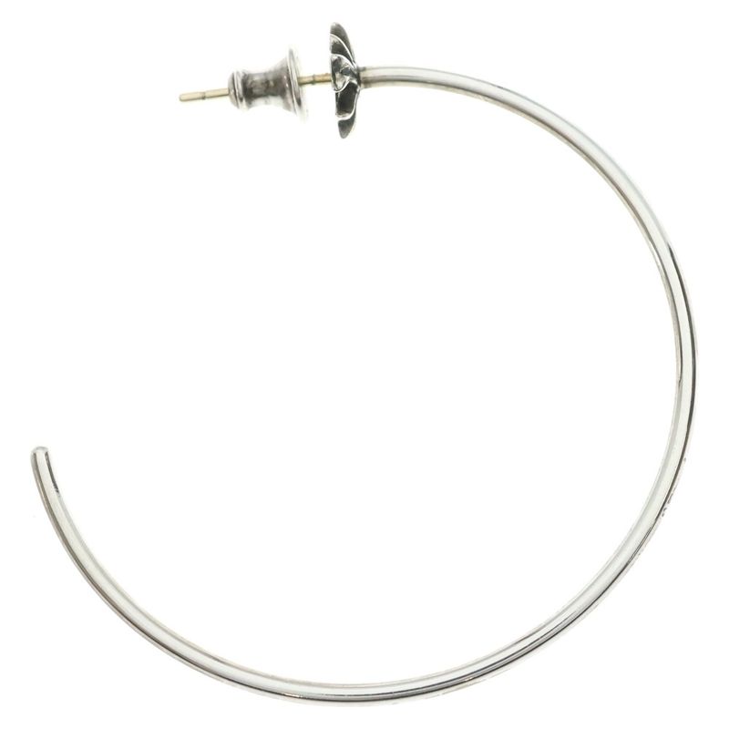 Chrome Hearts Hoop CH Pls CH Plus Earrings Silver