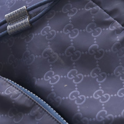 Gucci Gglogo Nylon Backpack Blue