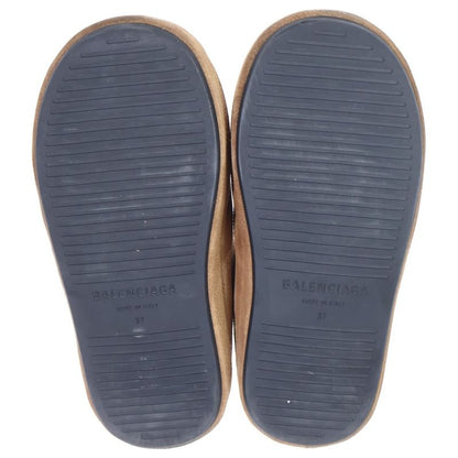 Balenciaga Alaska Soft Platform Sandals Beige