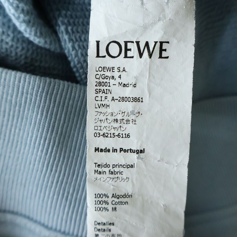 Loewe Anagram Sweatshirt Front Logo Embroidery Crew Neck Long Sleeve Trainer