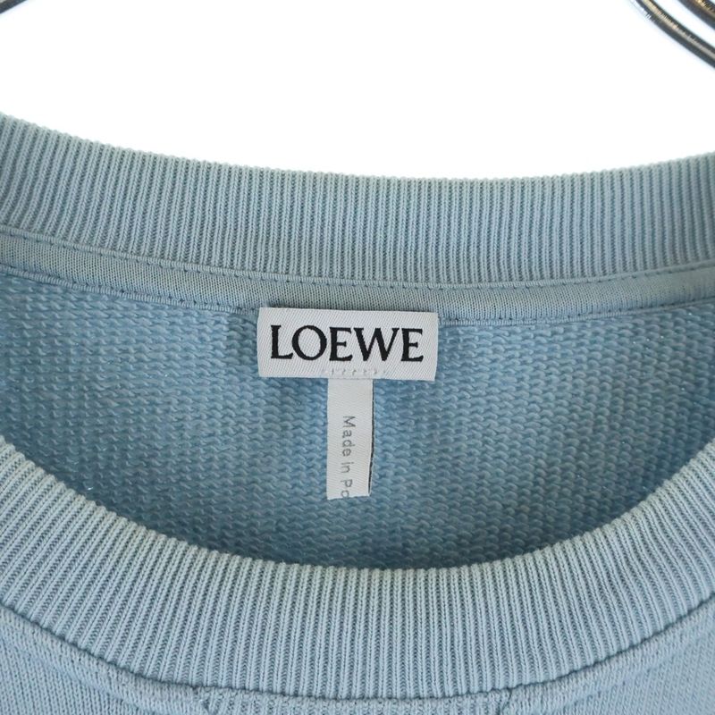 Loewe Anagram Sweatshirt Front Logo Embroidery Crew Neck Long Sleeve Trainer