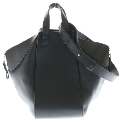 Loewe Hammock Small 2-Way Shoulder Bag Black Leather Silver