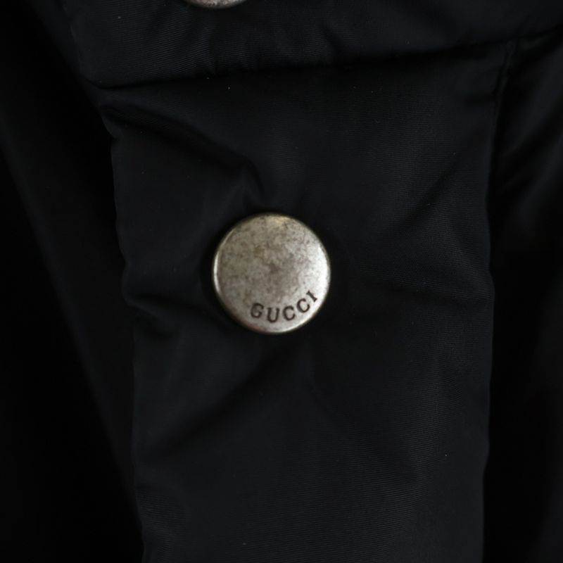 Gucci GG Jacquard Nylon Down Jacket Black