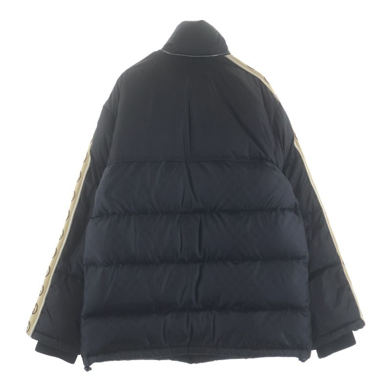 Gucci GG Jacquard Nylon Down Jacket Black