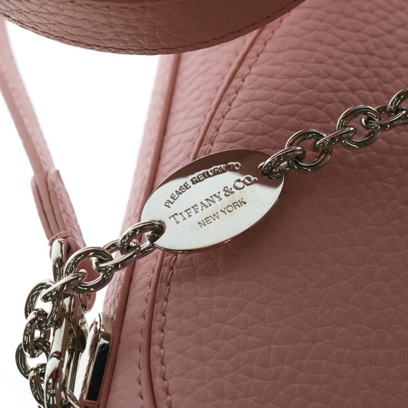 Tiffany & Co Return to Leather Chain Shoulder Bag Pink