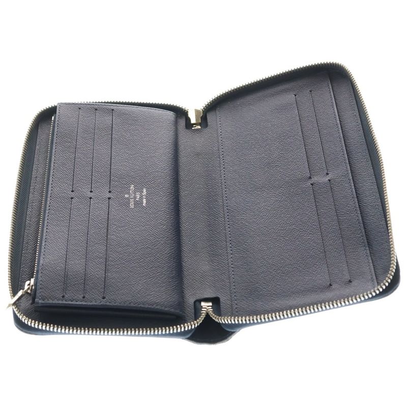 Louis Vuitton Zippy Wallet Organizer NM Epi Navy