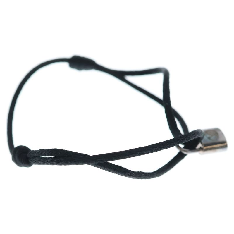 Louis Vuitton Bracelet Silver Lockit Black