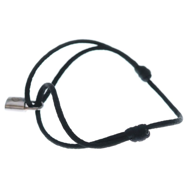 Louis Vuitton Bracelet Silver Lockit Black