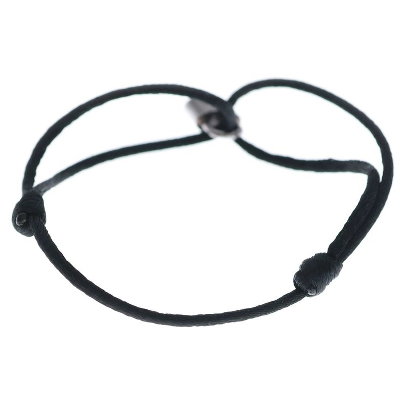 Louis Vuitton Bracelet Silver Lockit Black